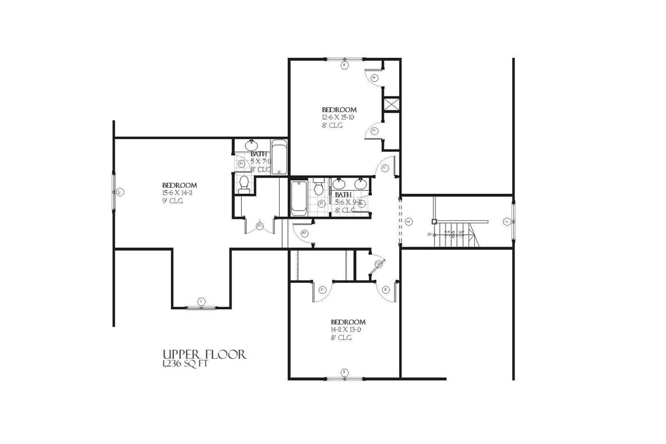 Secondary Image - Traditional House Plan - Mackinaw 18469 - 2nd Floor Plan