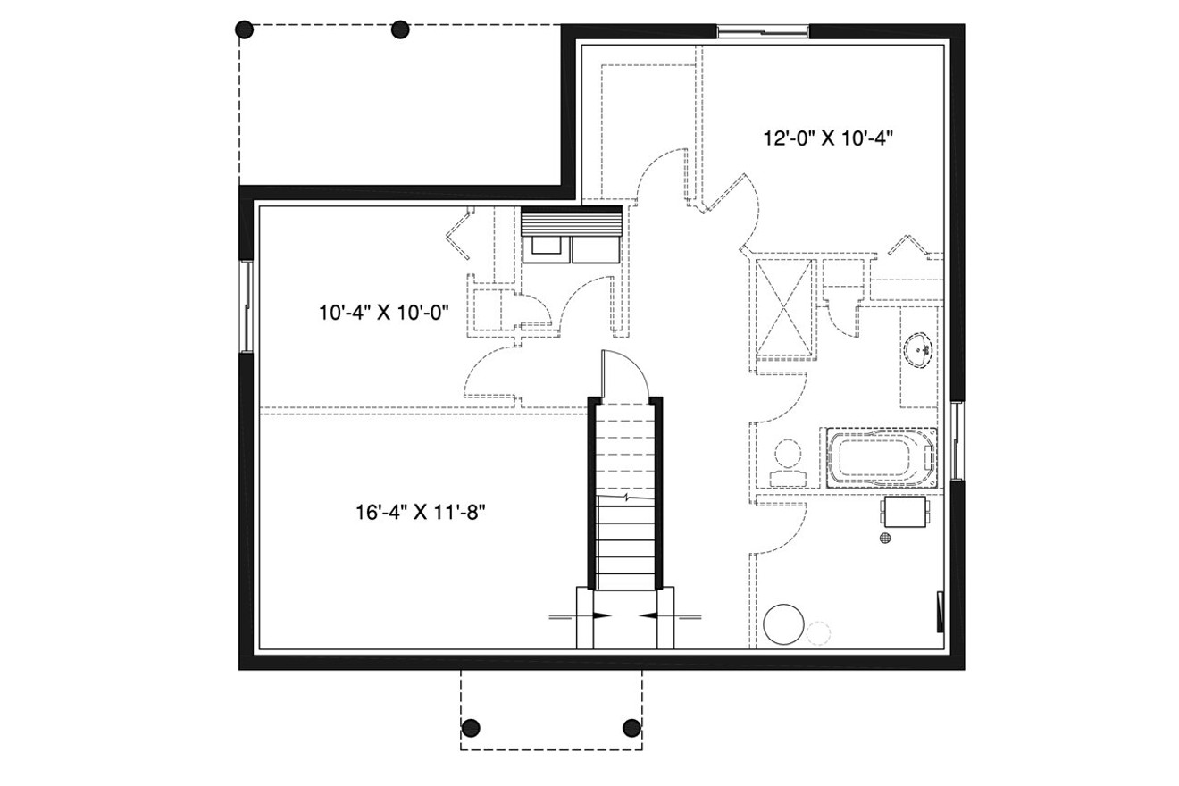 Country House Plan - Miranda 5 18698 - Basement Floor Plan