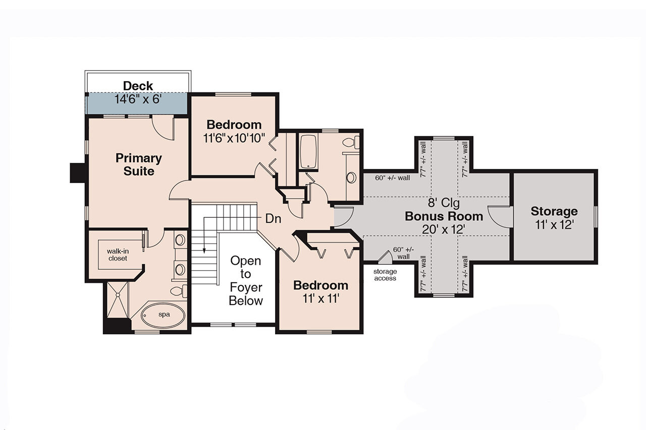 Traditional House Plan - Thornebury 18736 - 2nd Floor Plan