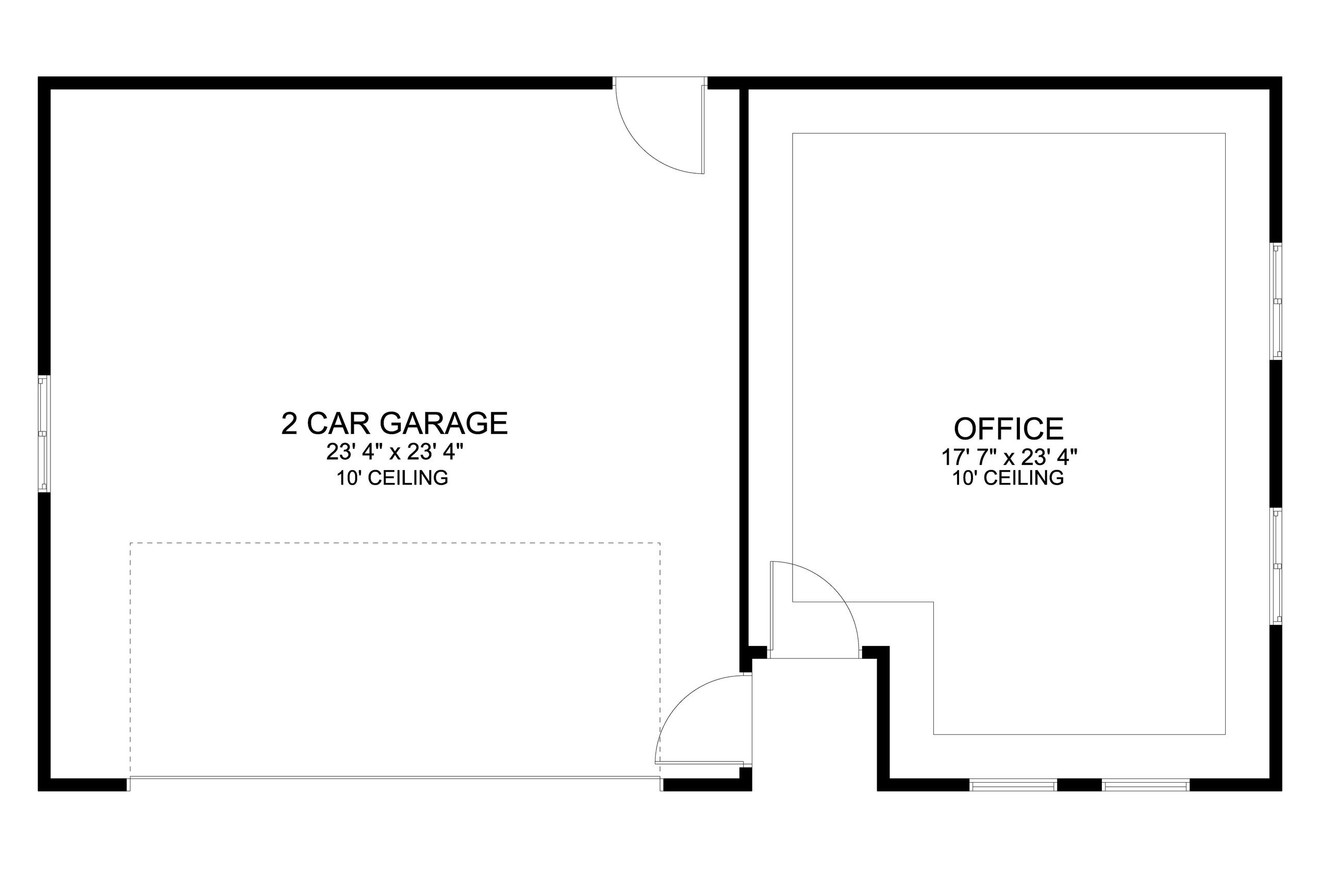 Craftsman House Plan - Lydia 18981 - 1st Floor Plan