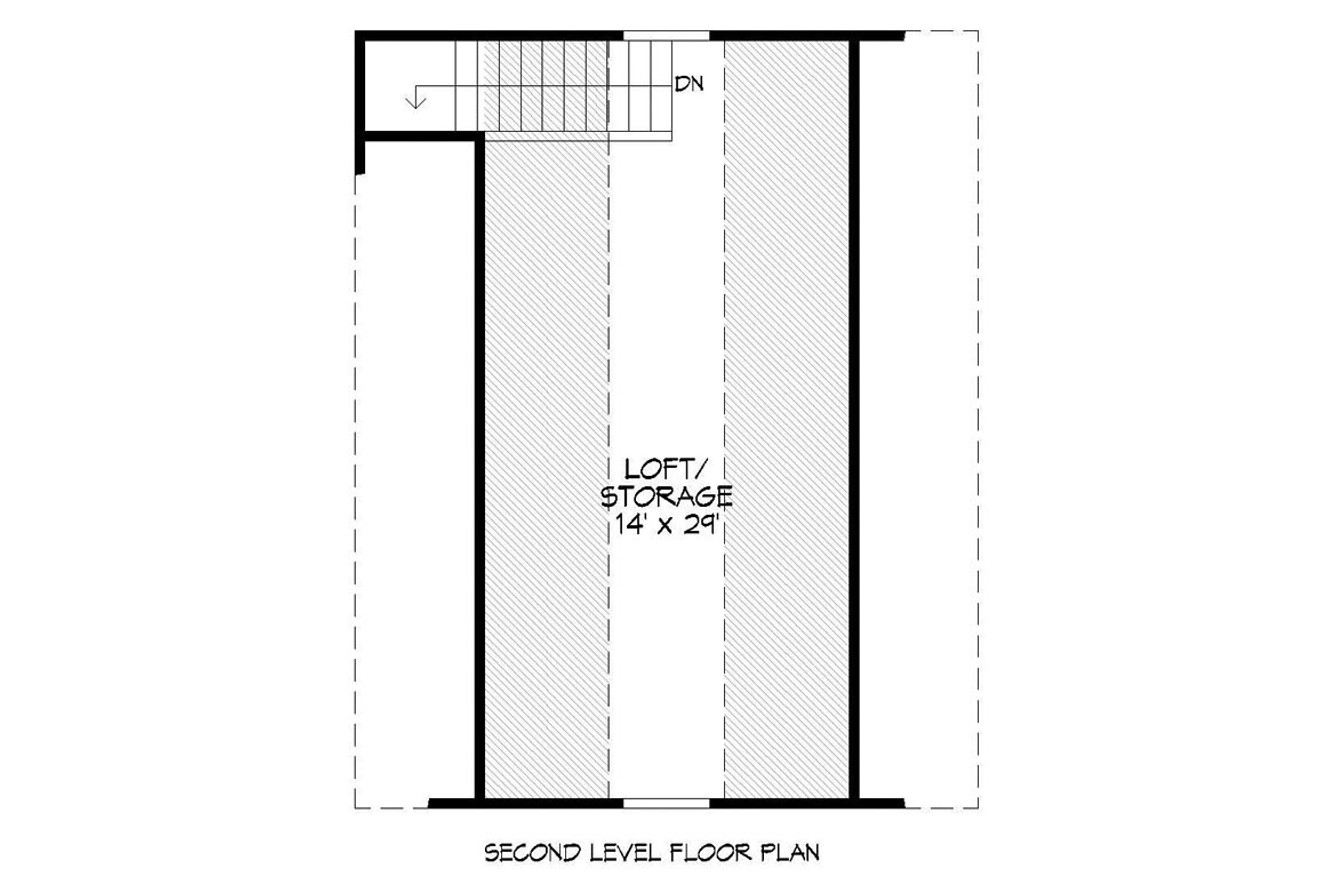 Secondary Image - Traditional House Plan - 19024 - 2nd Floor Plan
