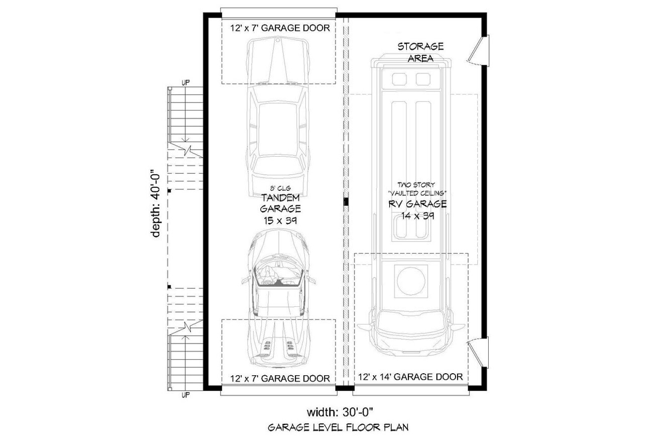 Contemporary House Plan - Tumalo Creek 19102 - 1st Floor Plan
