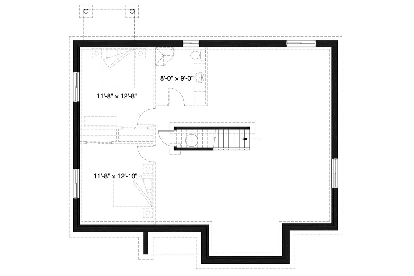 Country House Plan - Aspen Creek 19126 - Basement Floor Plan