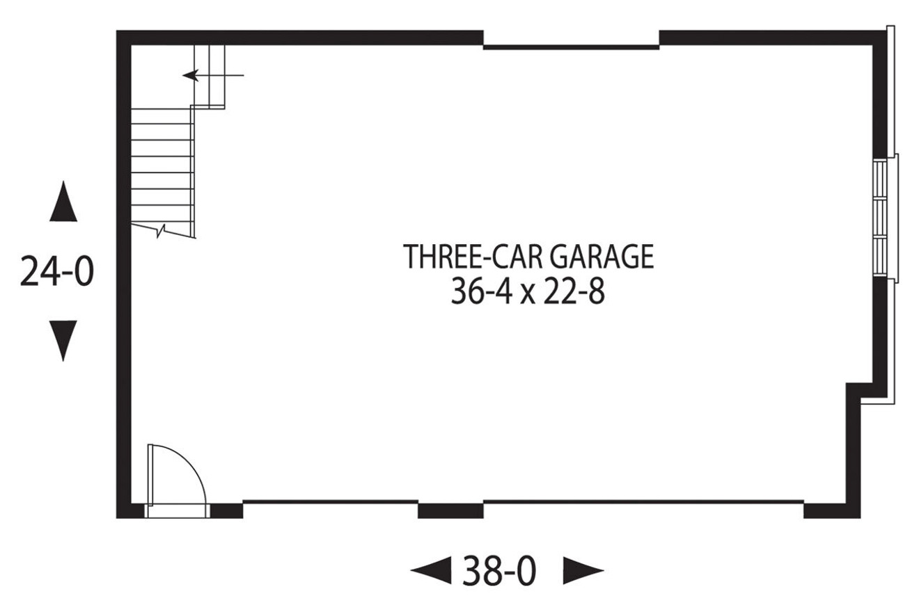 Country House Plan - Glide-Away 19182 - 1st Floor Plan