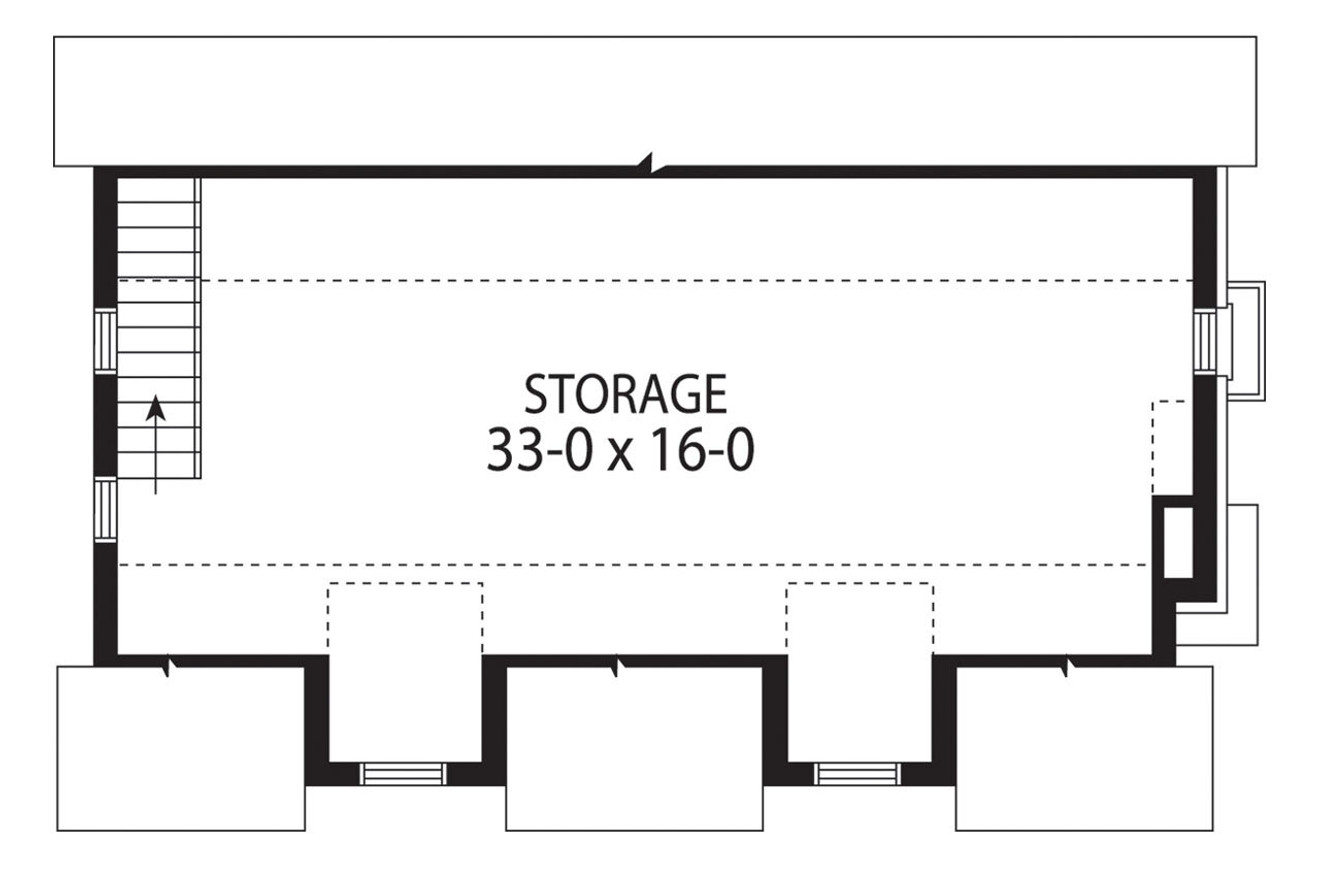 Secondary Image - Country House Plan - Glide-Away 19182 - 2nd Floor Plan