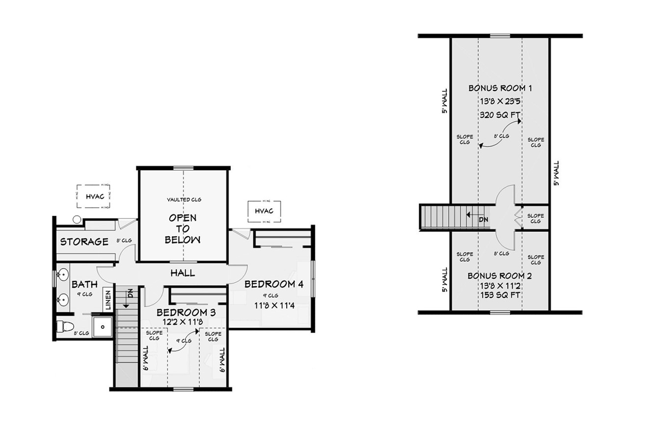 Secondary Image - Farmhouse House Plan - 19651 - 2nd Floor Plan