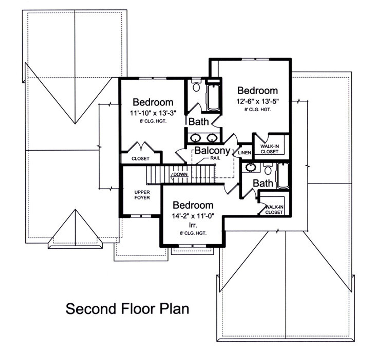Secondary Image - Traditional House Plan - Clearview 19789 - 2nd Floor Plan