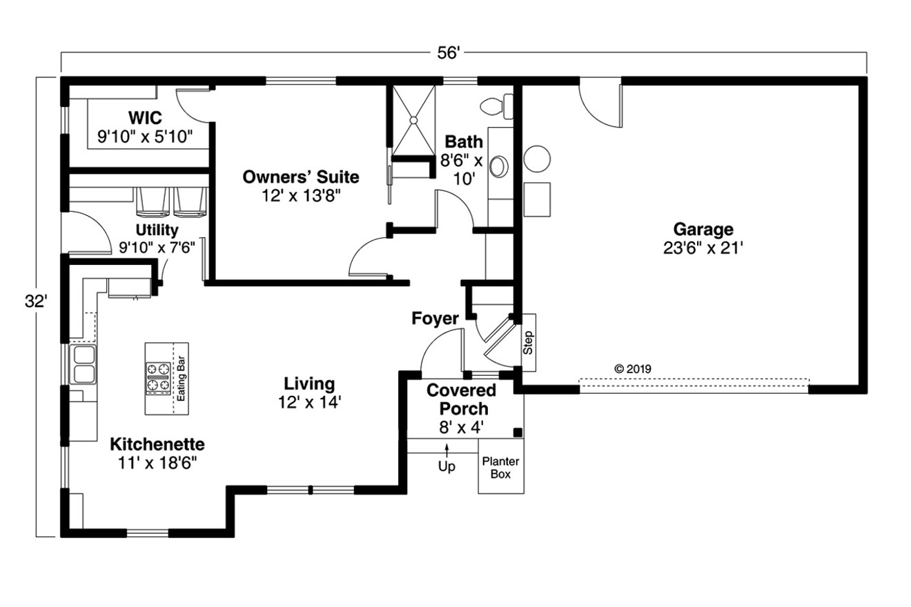 Country House Plan - Culver 20201 - 1st Floor Plan