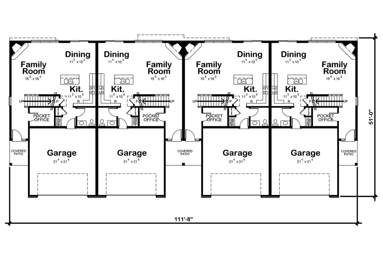 Traditional House Plan - Colbourne Spring Acres 20291 - 1st Floor Plan