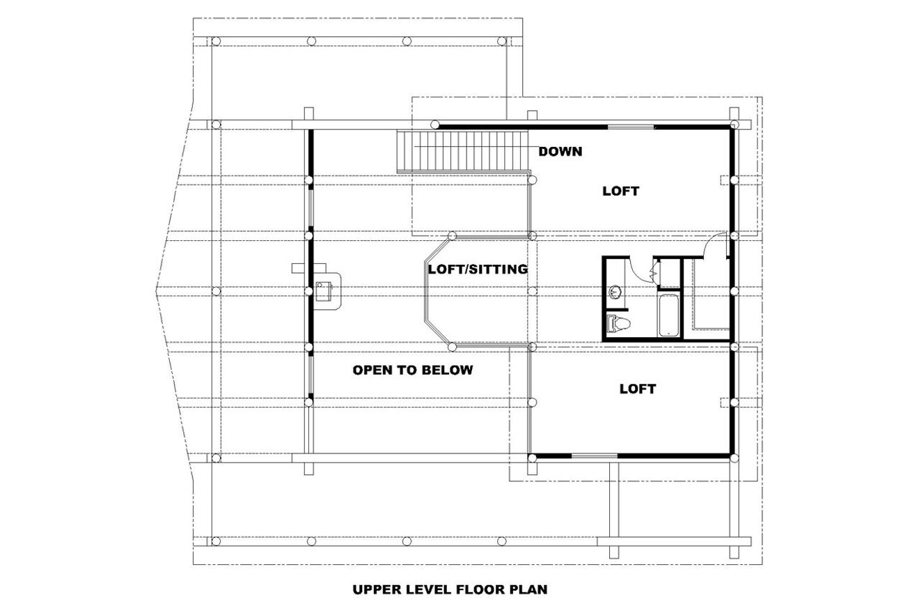 Secondary Image - Lodge Style House Plan - 20500 - 2nd Floor Plan