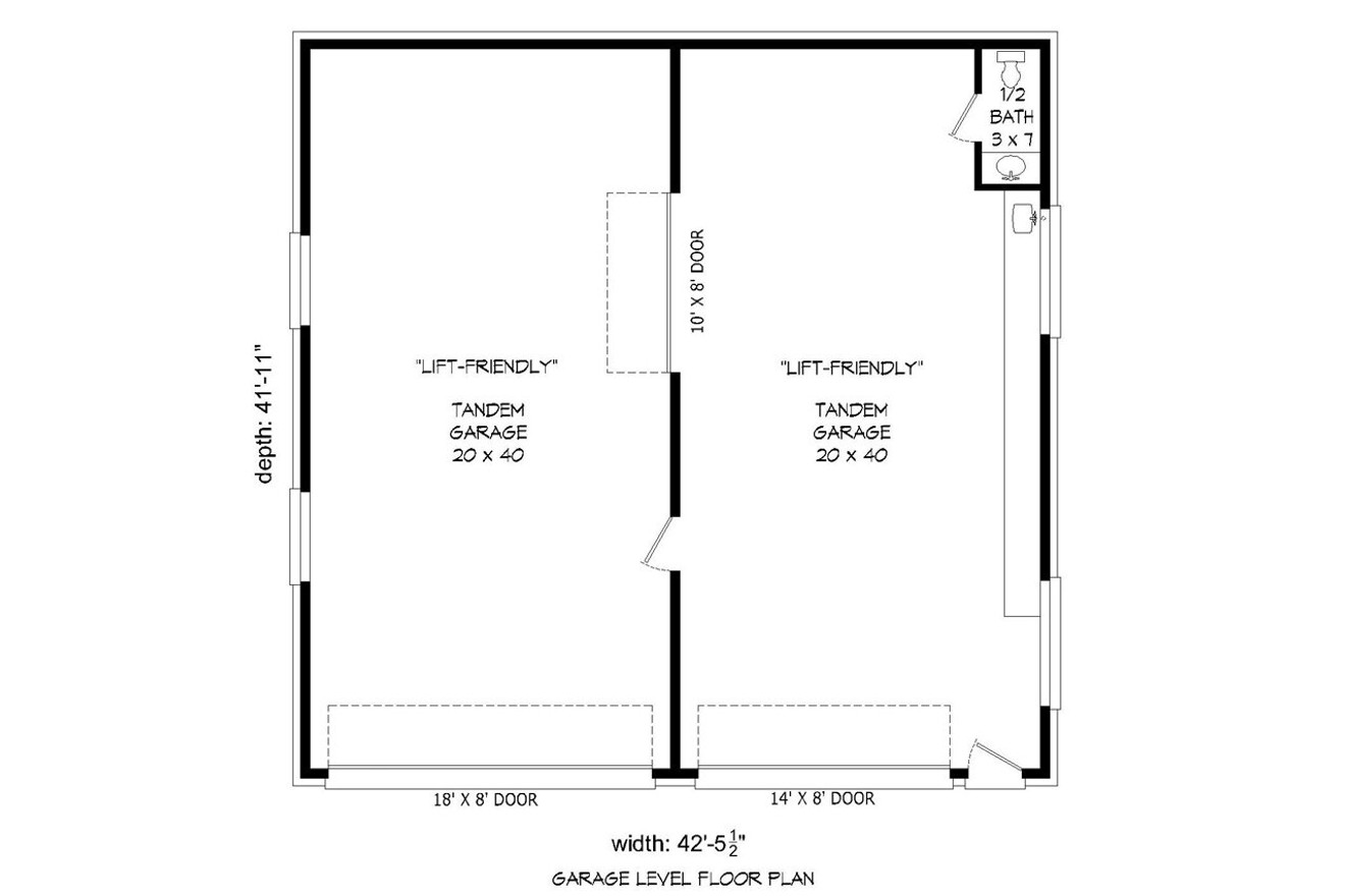 Classic House Plan - 20536 - 1st Floor Plan