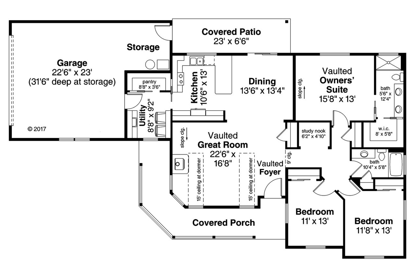 Country House Plan - Hayden 21531 - 1st Floor Plan