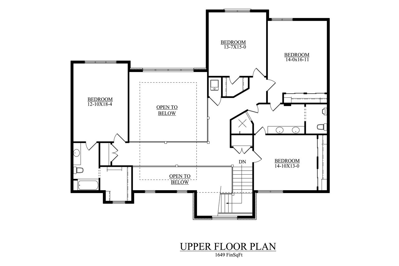Country House Plan - Shoreside 21755 - 2nd Floor Plan