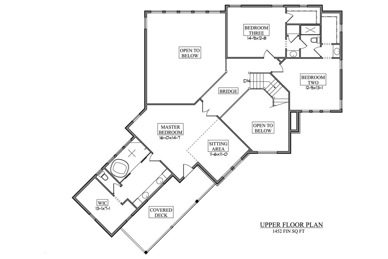Craftsman House Plan - Terrain 21802 - 2nd Floor Plan