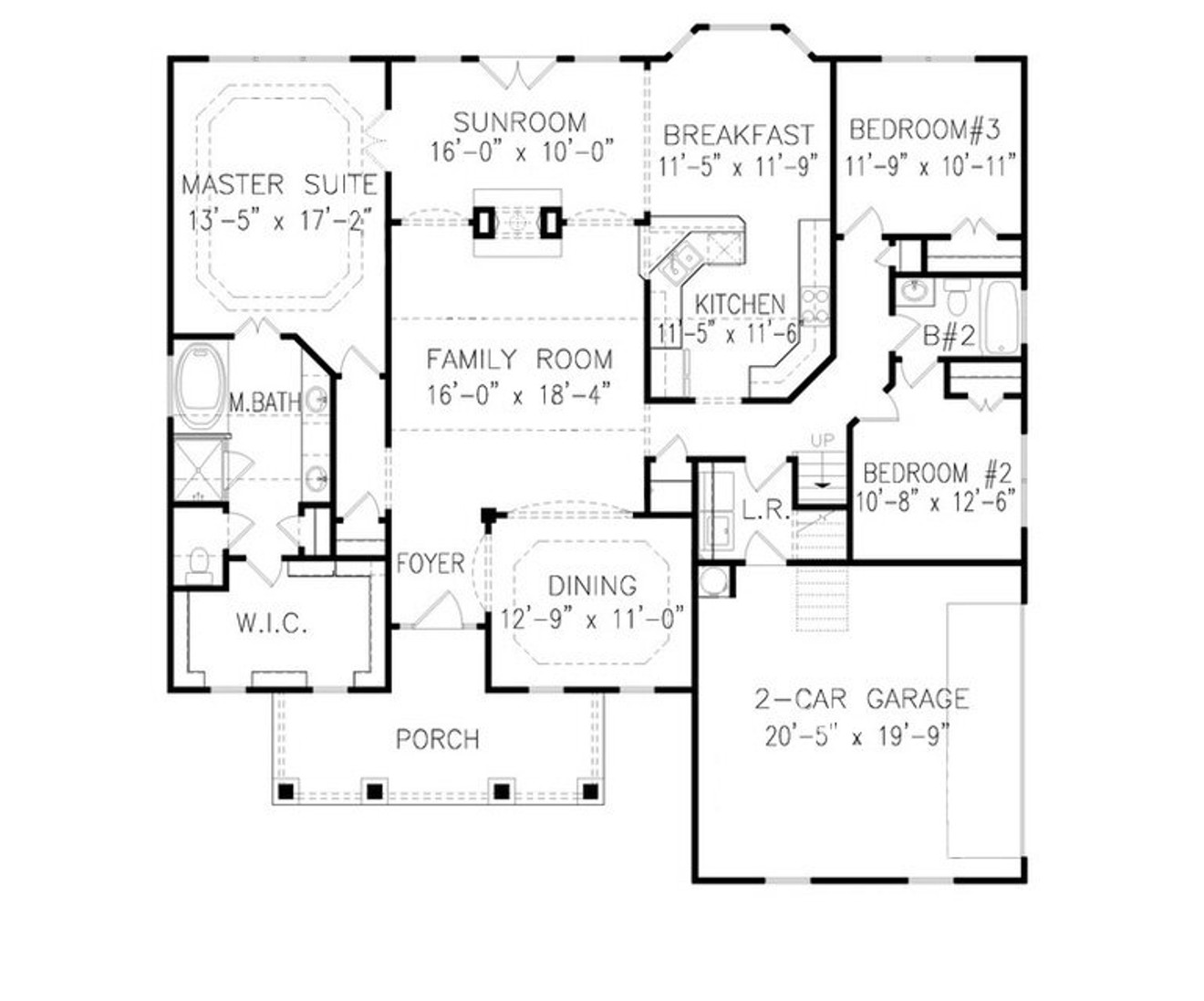 Ranch House Plan - Chatmoore Cottage A 22072 - 1st Floor Plan
