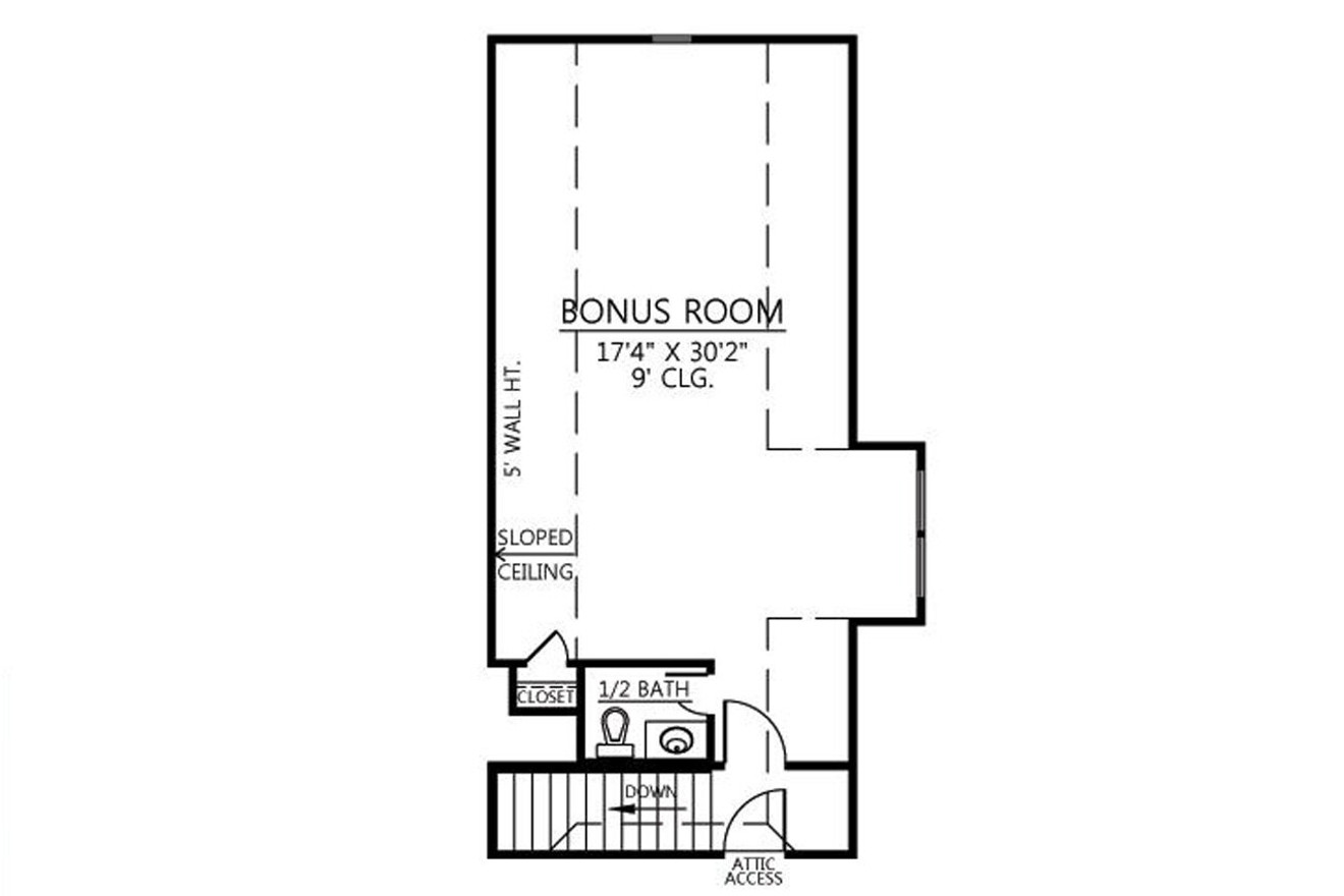 Secondary Image - European House Plan - Poydras 22155 - 2nd Floor Plan