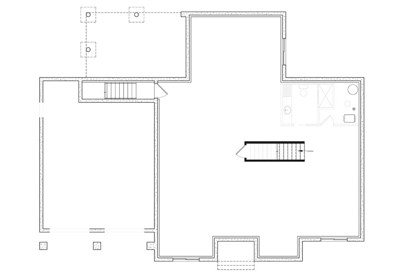 Farmhouse House Plan - Maple Way 22195 - Basement Floor Plan