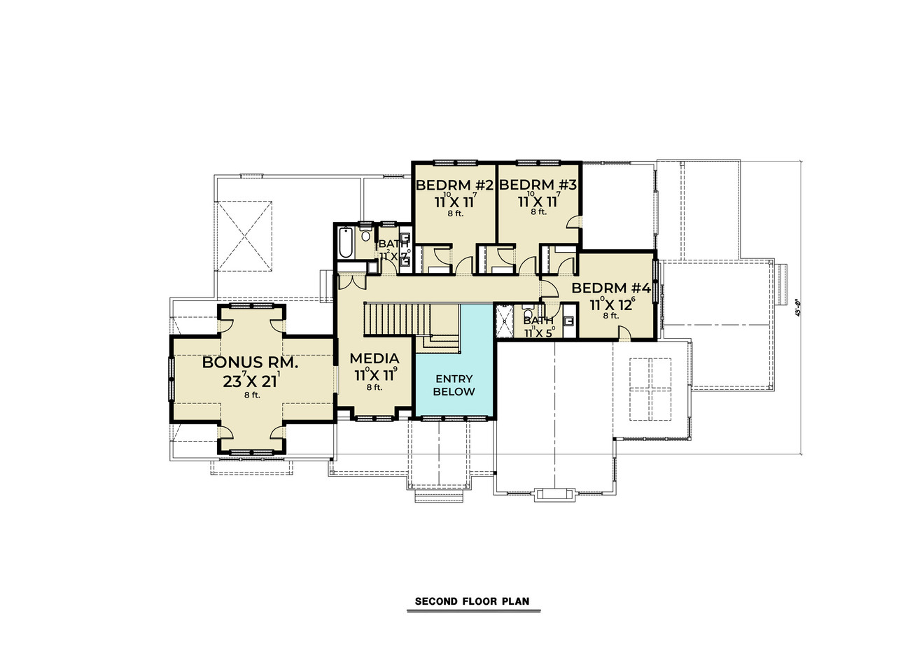 Farmhouse House Plan - 22241 - 2nd Floor Plan