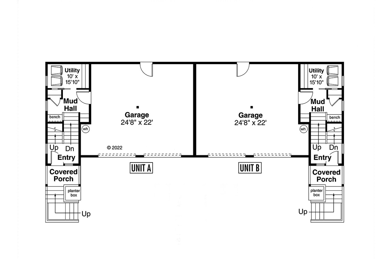 Secondary Image - Contemporary House Plan - Ashbourne 22378 - Basement Floor Plan