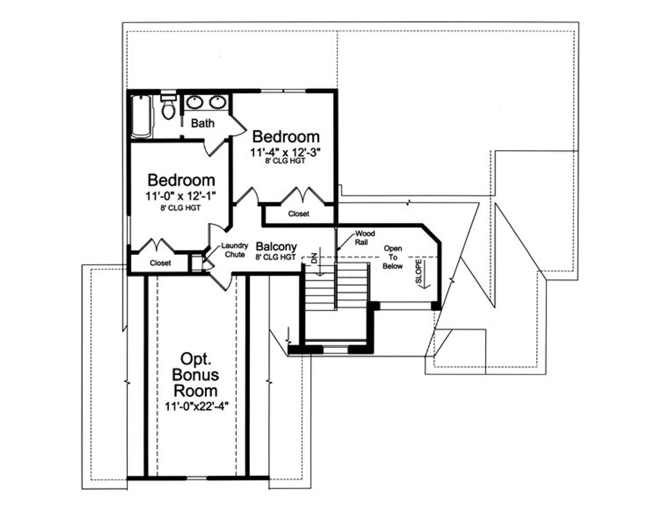 Secondary Image - Traditional House Plan - Loraine 22491 - 2nd Floor Plan