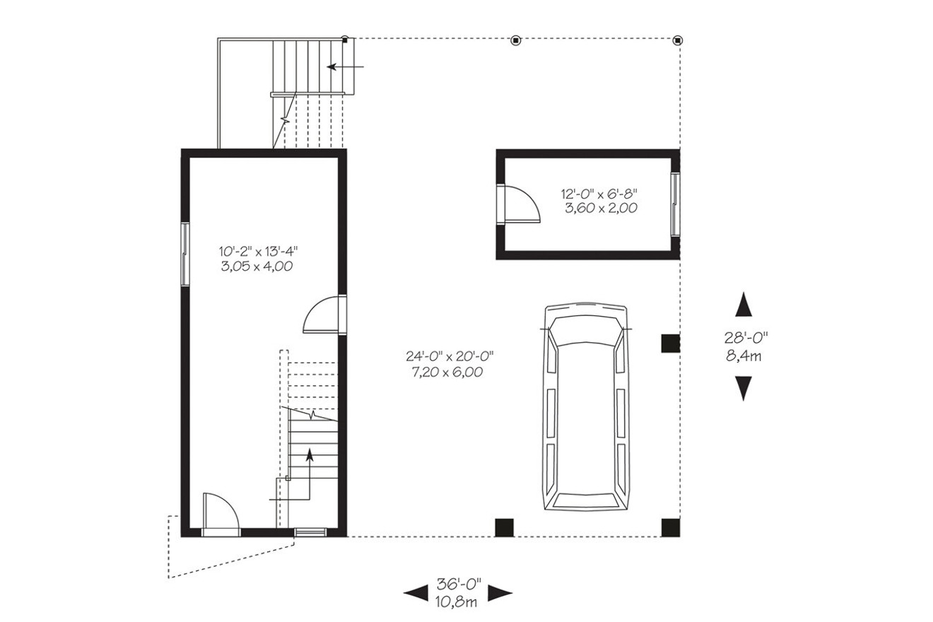 Contemporary House Plan - The Richelieu 22560 - 1st Floor Plan