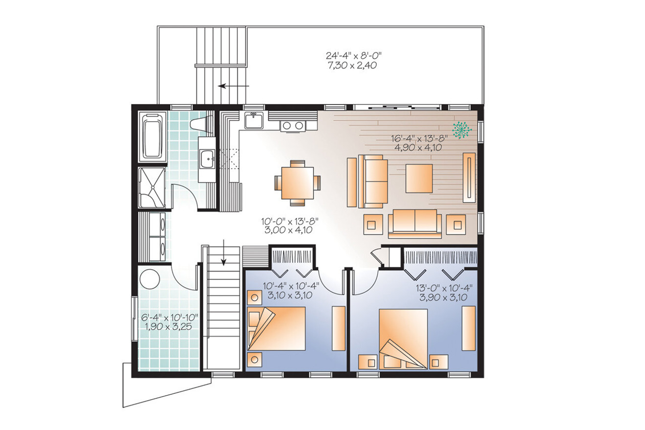 Contemporary House Plan - The Richelieu 22560 - 2nd Floor Plan
