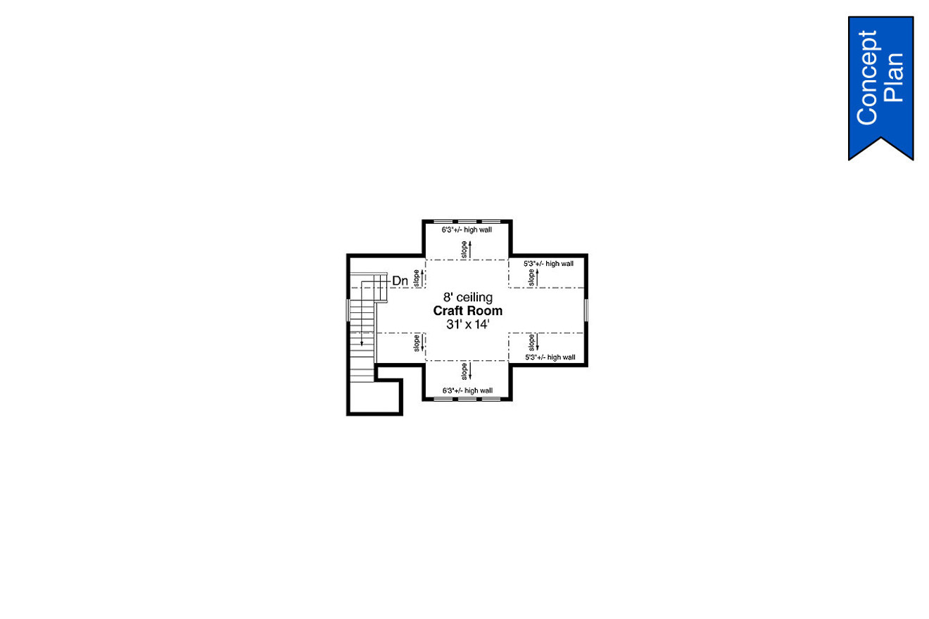 Craftsman House Plan - Elk Cove 23205 - 2nd Floor Plan
