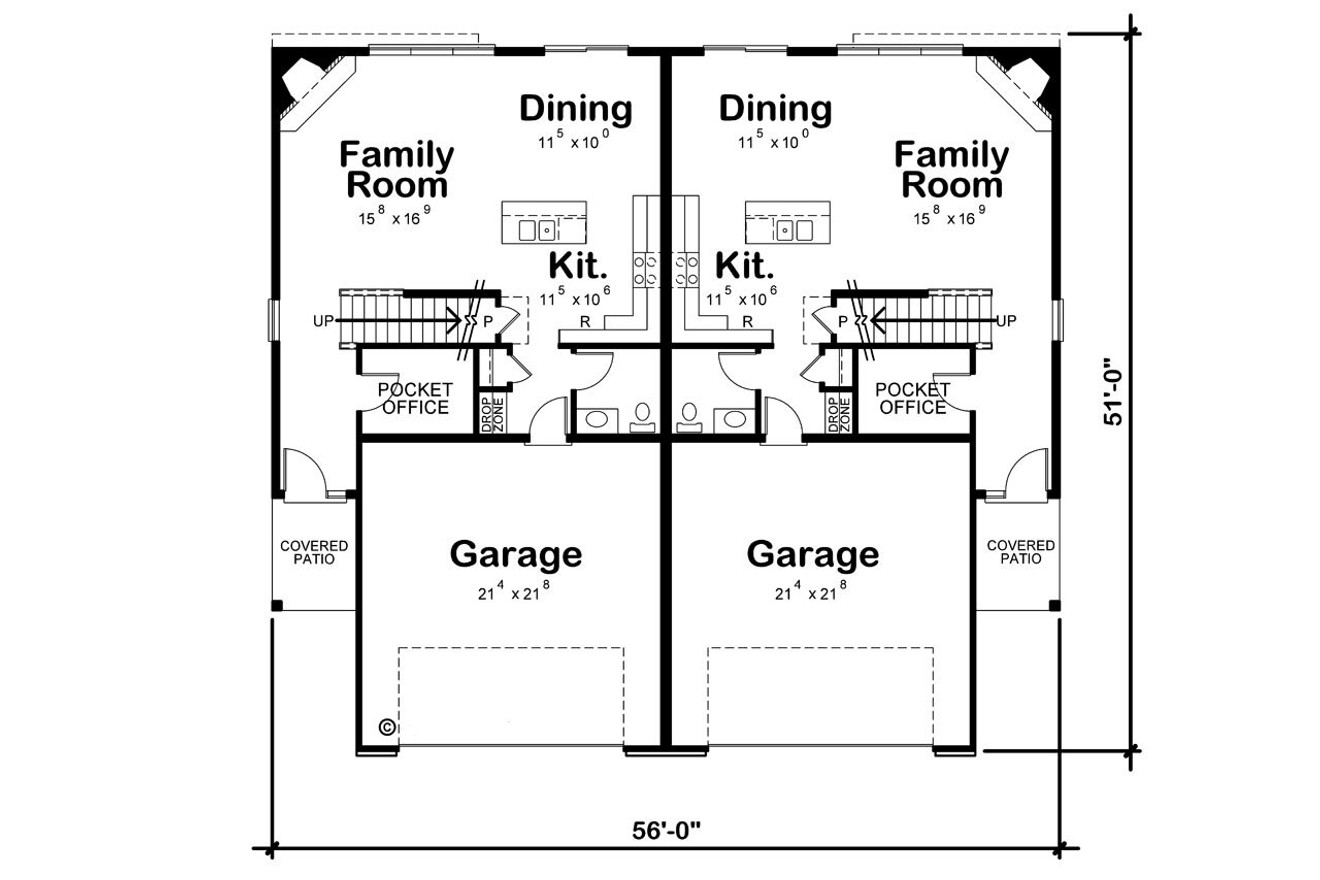 Traditional House Plan - Colbourne Springs 23294 - 1st Floor Plan