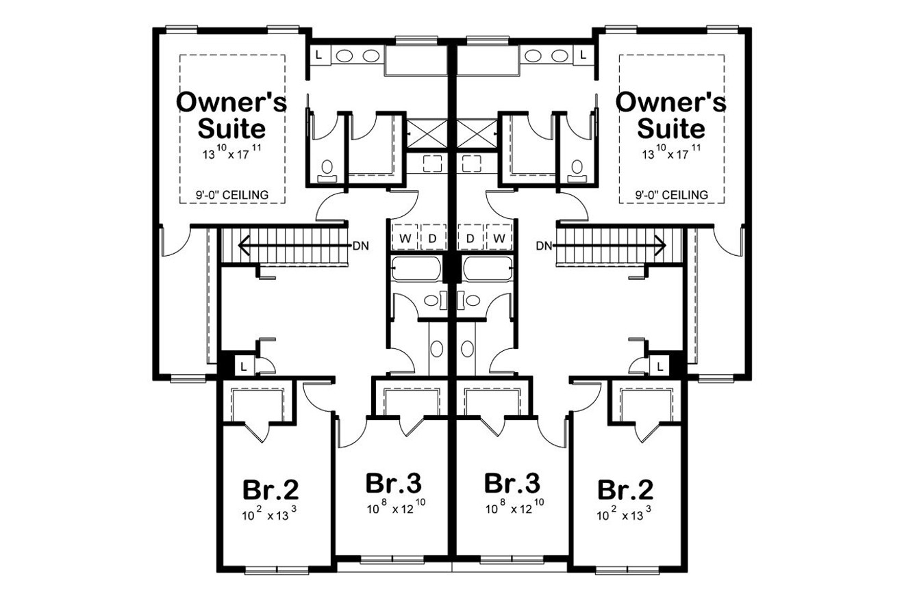Secondary Image - Traditional House Plan - Colbourne Springs 23294 - 2nd Floor Plan