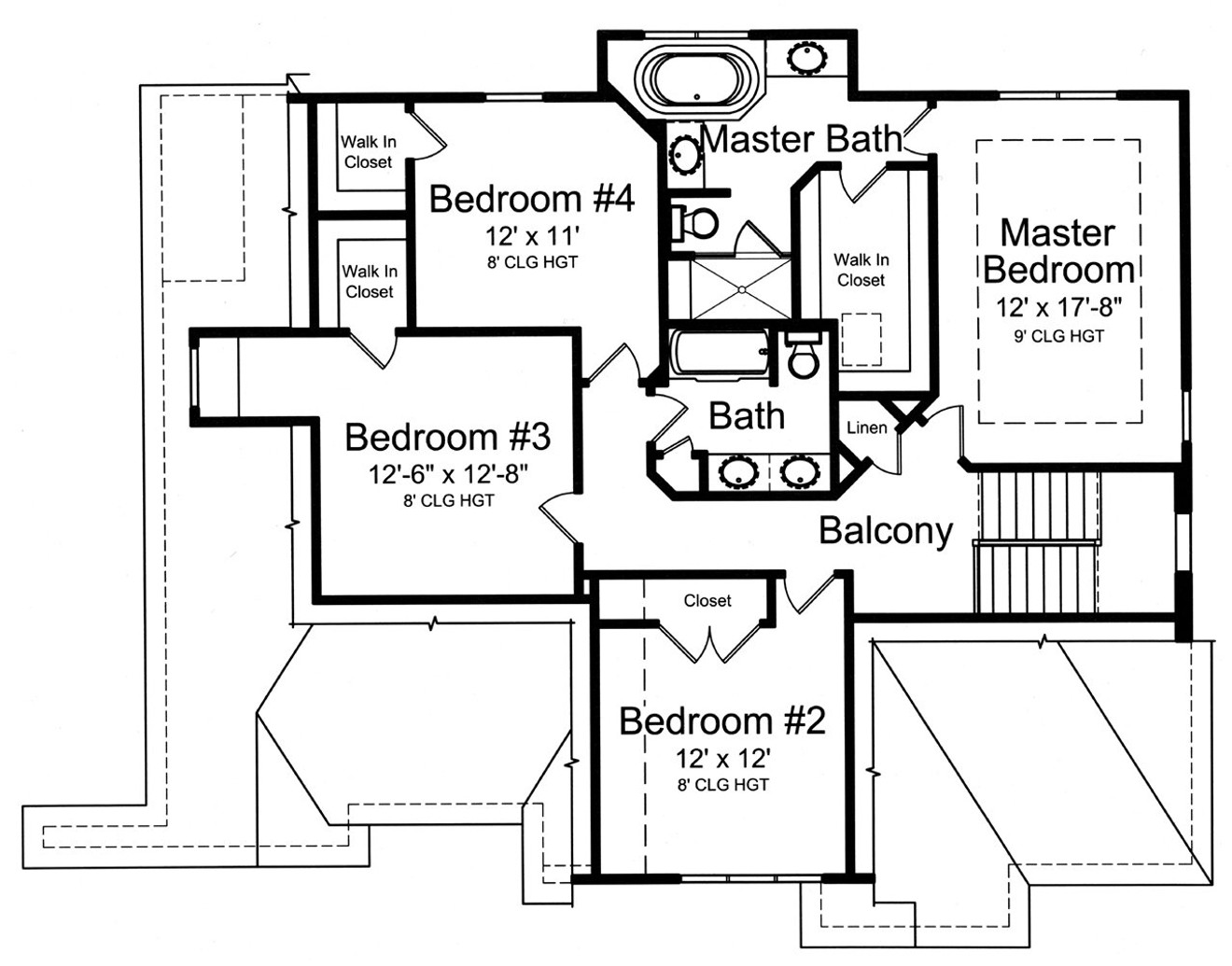 Secondary Image - Tudor House Plan - Greenwich 23639 - 2nd Floor Plan