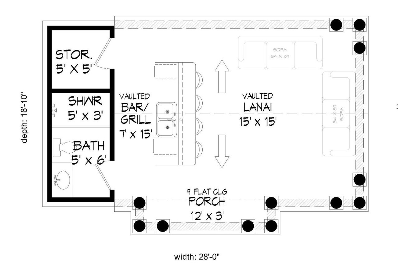 European House Plan - Welsh 24063 - 1st Floor Plan