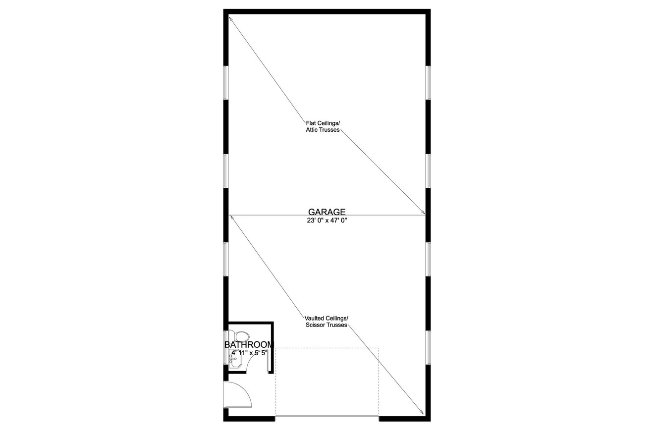 Traditional House Plan - Bowers 24259 - 1st Floor Plan