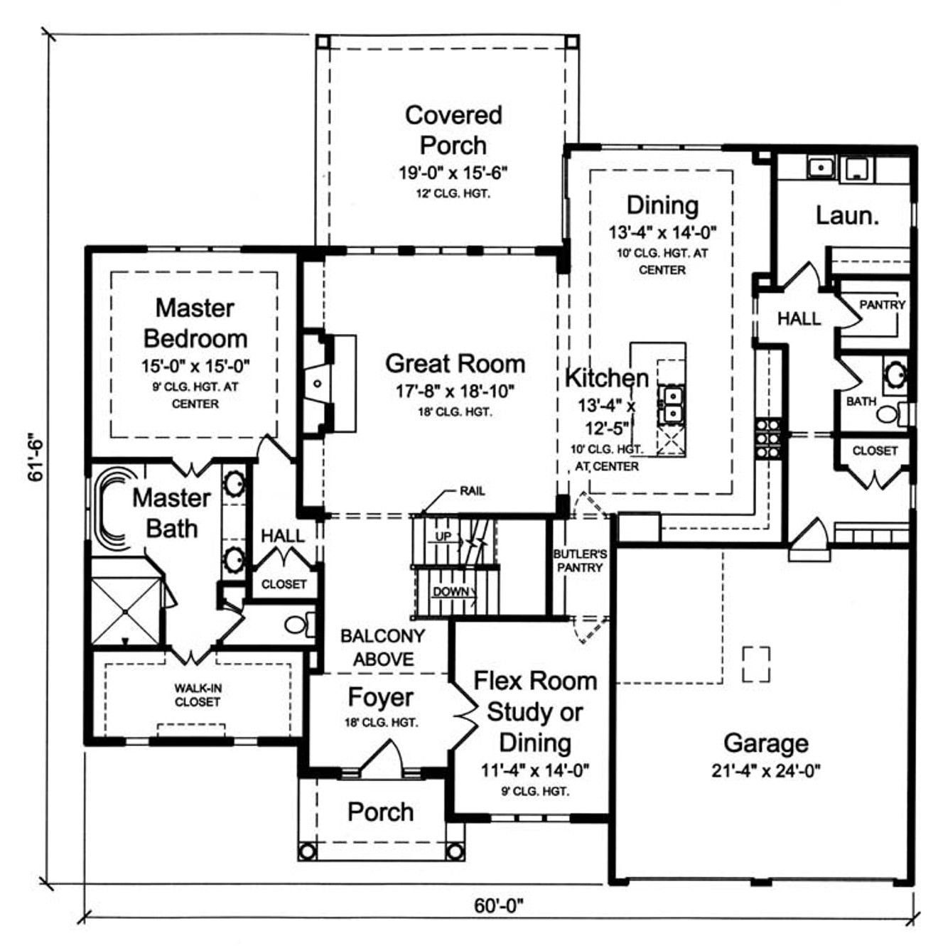 Traditional House Plan - The Montpillier 24264 - 1st Floor Plan