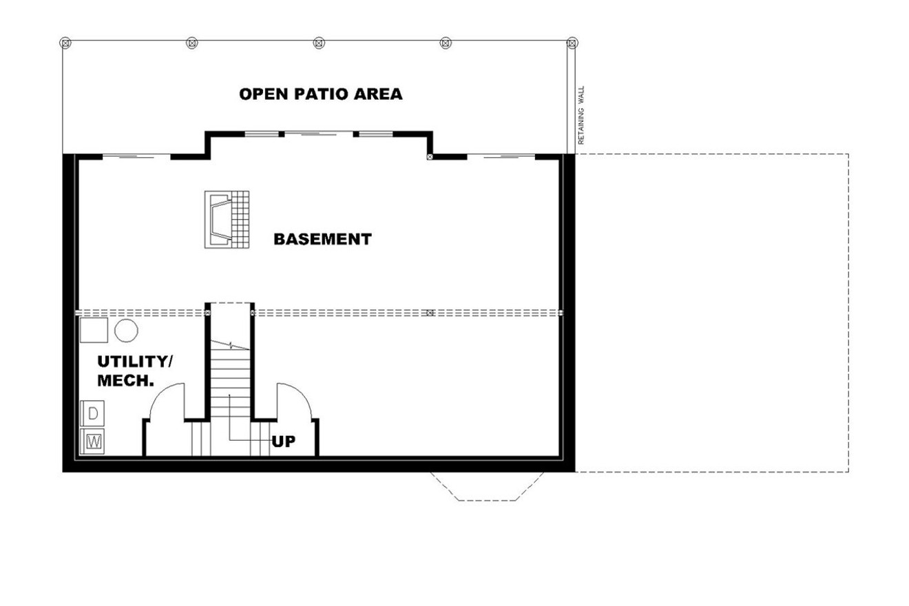 Lodge Style House Plan - 24426 - Basement Floor Plan