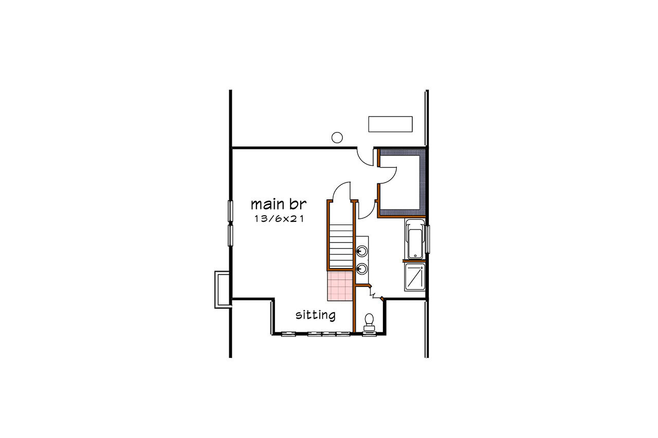 Bungalow House Plan - 24455 - 2nd Floor Plan