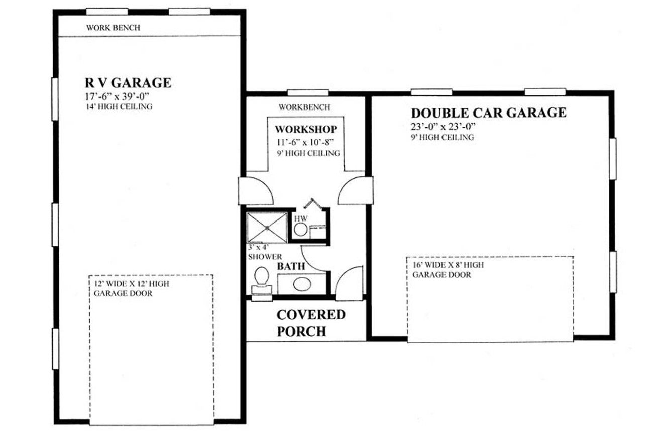 Traditional House Plan - 24820 - 1st Floor Plan