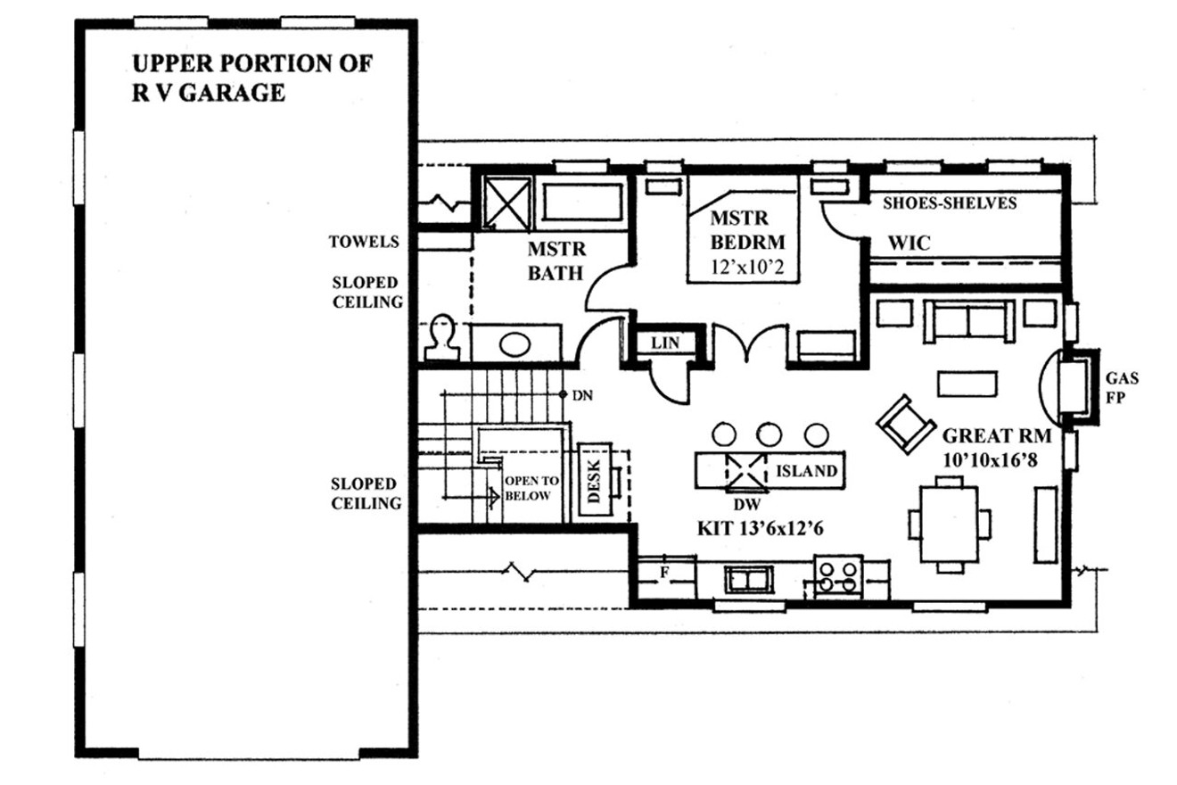 Secondary Image - Craftsman House Plan - 25174 - 2nd Floor Plan