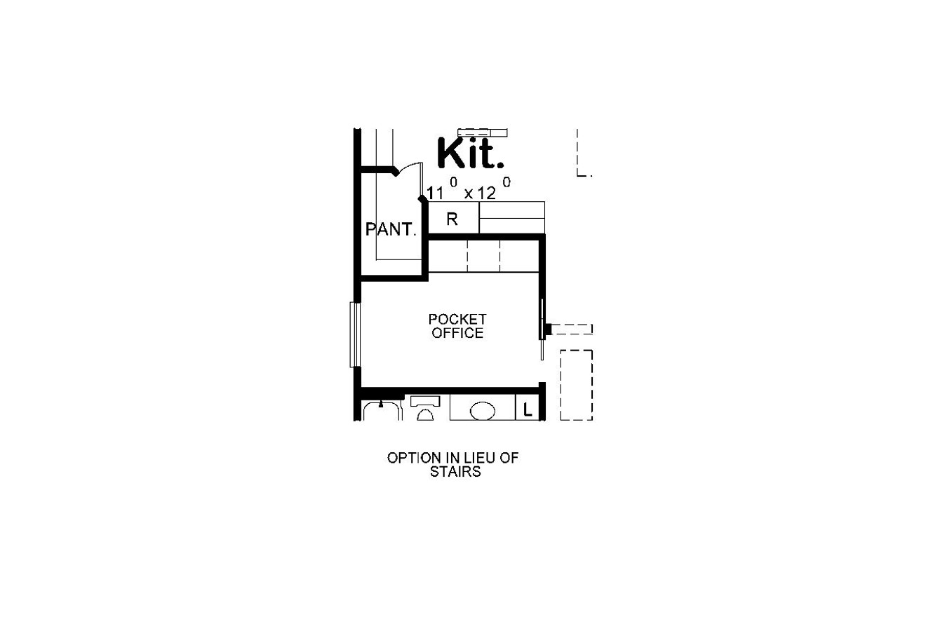 Traditional House Plan - Pelham Gables 25215 - Optional Floor Plan