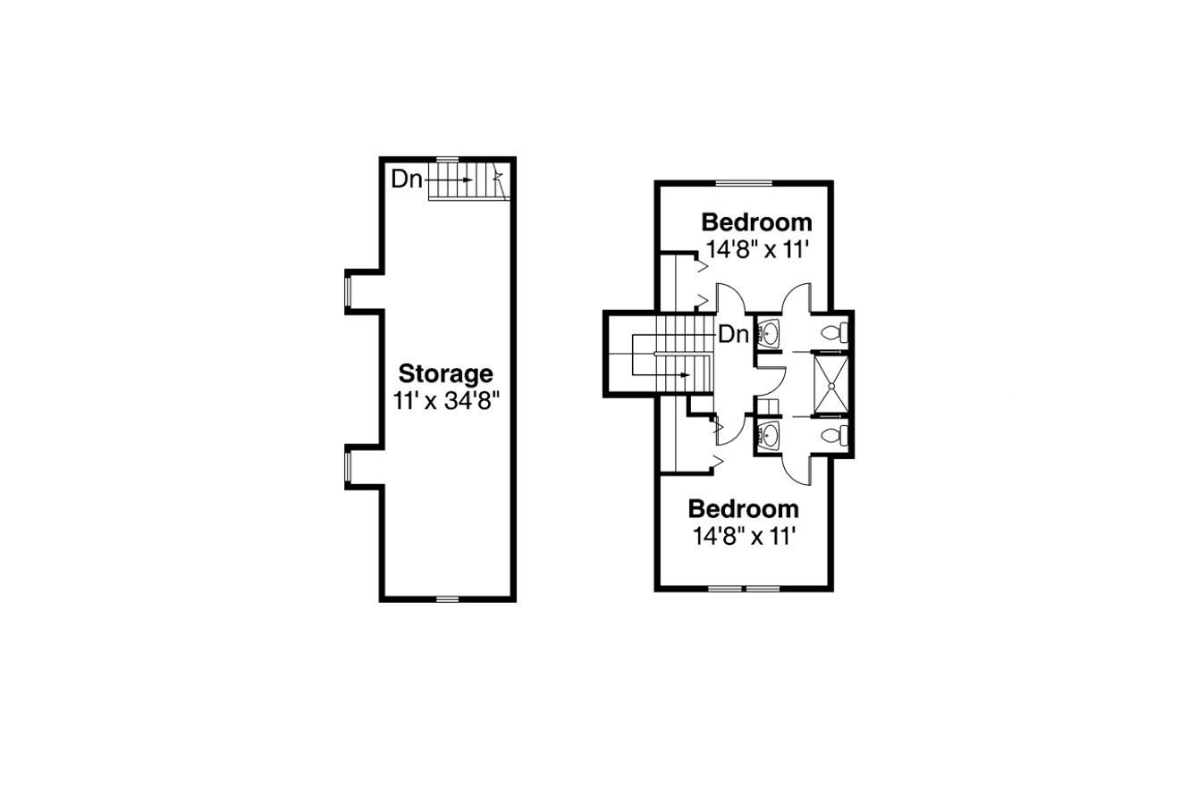 Secondary Image - Southwest House Plan - Noranda 25299 - 2nd Floor Plan