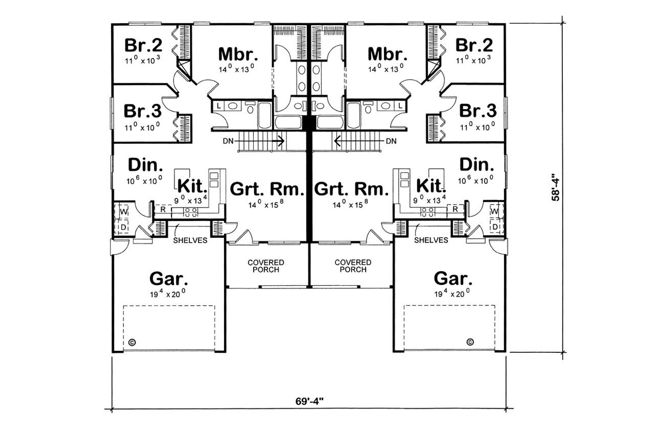 Traditional House Plan - Allston 25686 - 1st Floor Plan