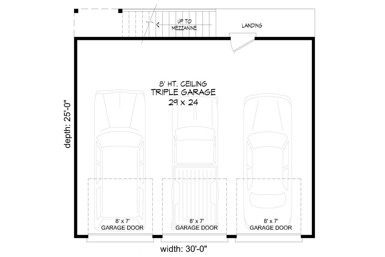 Traditional House Plan - Tobyhanna 25842 - 1st Floor Plan