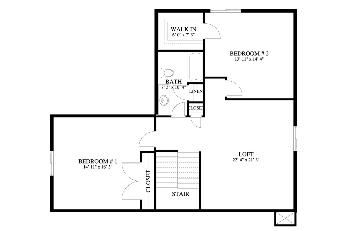 Secondary Image - Cottage House Plan - Alderwood 26710 - 2nd Floor Plan