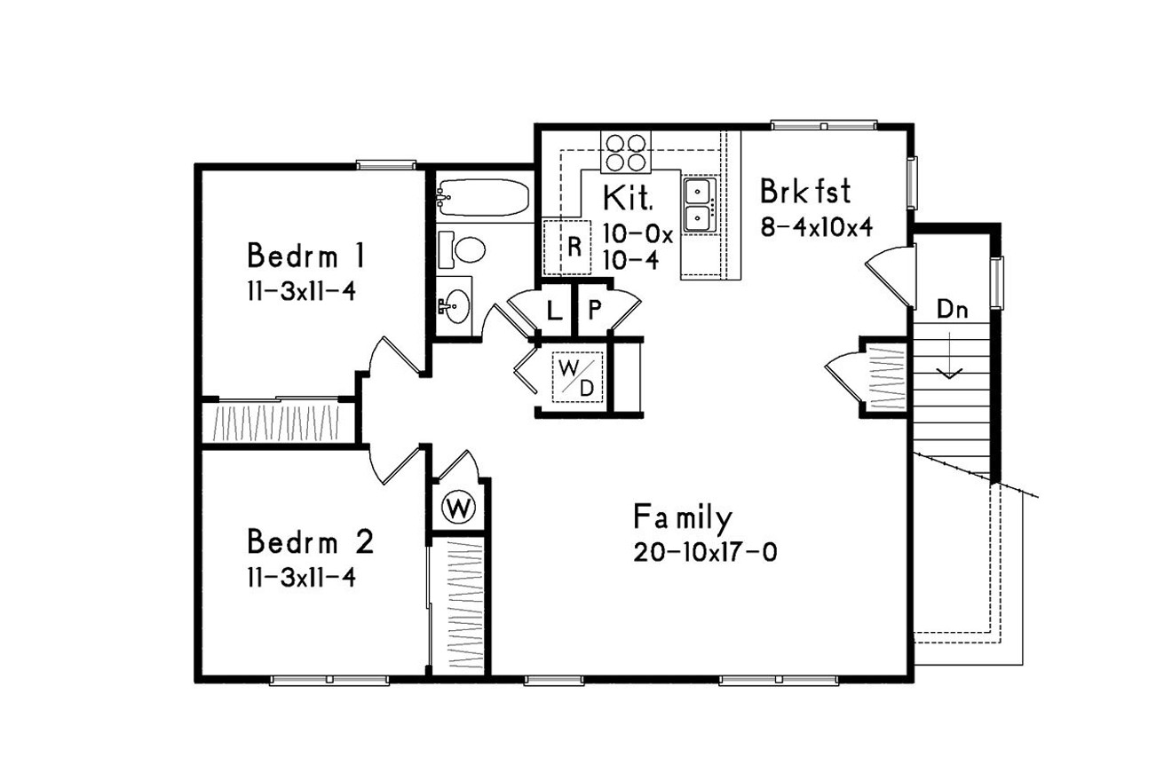 Secondary Image - Traditional House Plan - 26858 - 2nd Floor Plan