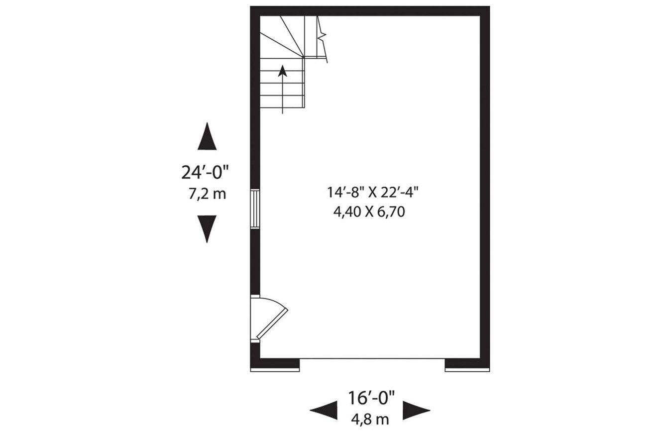 European House Plan - Pottery Port 1 27485 - 1st Floor Plan