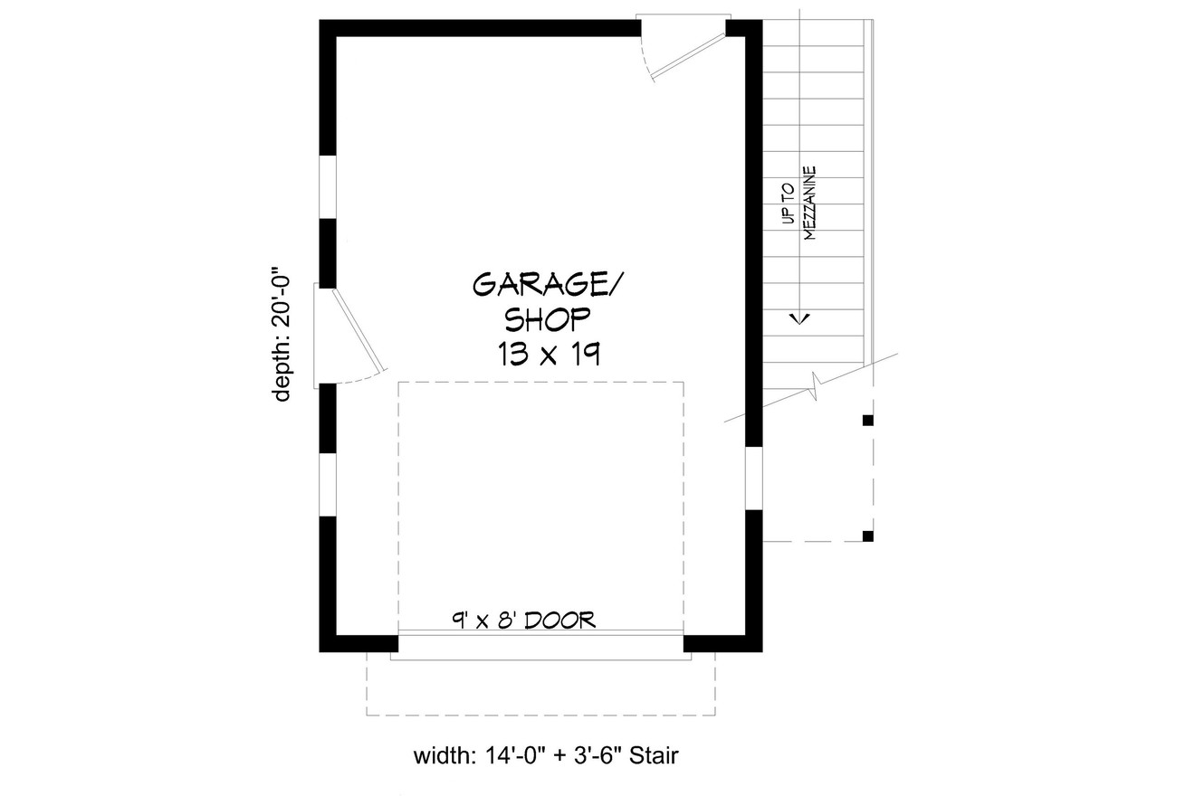 Traditional House Plan - Creekview Garage 27633 - 1st Floor Plan