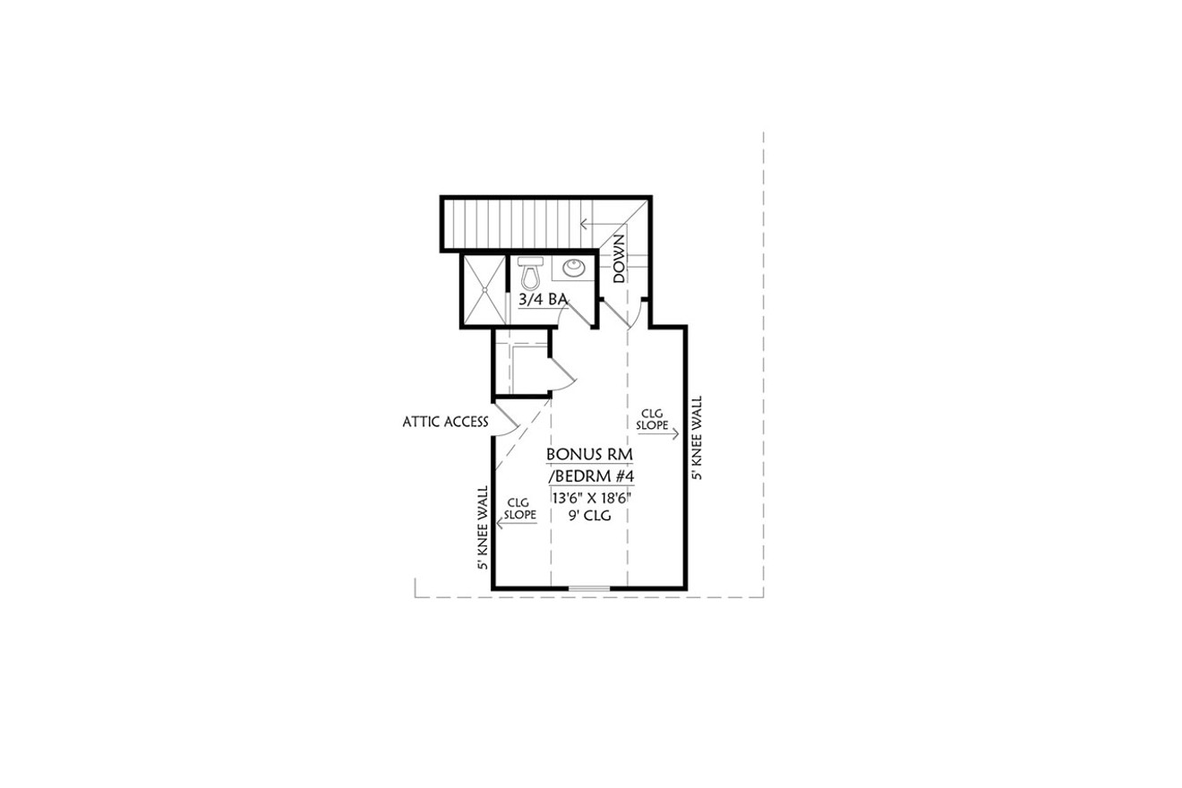 Secondary Image - Farmhouse House Plan - Cottageville 27922 - 2nd Floor Plan