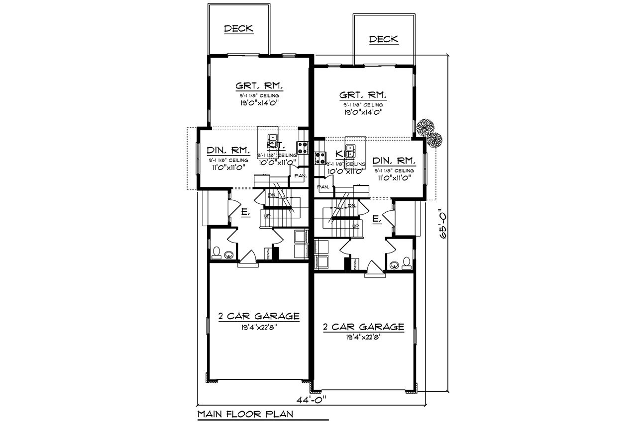 Traditional House Plan - 28035 - 1st Floor Plan