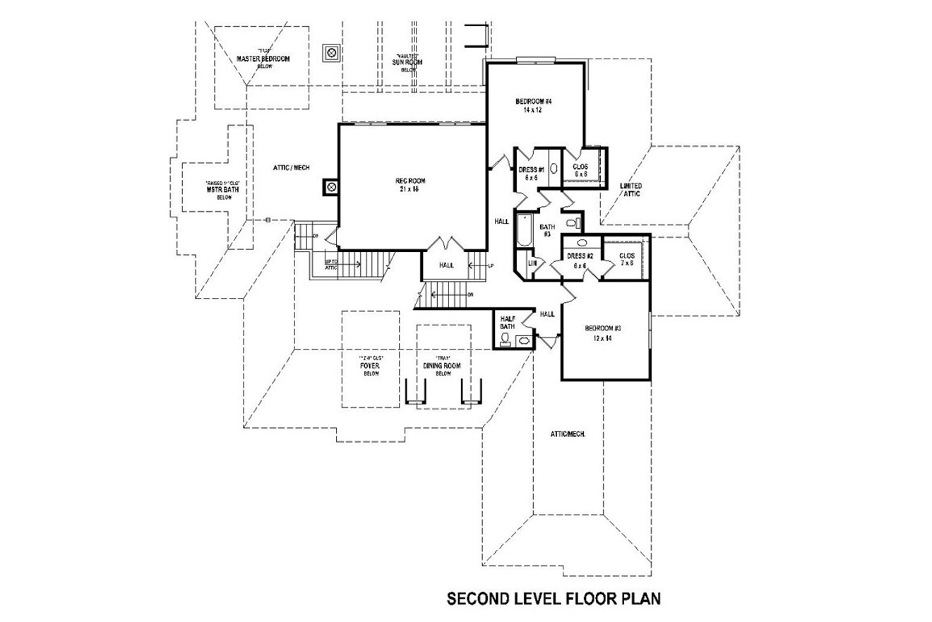 Secondary Image - European House Plan - 28267 - 2nd Floor Plan