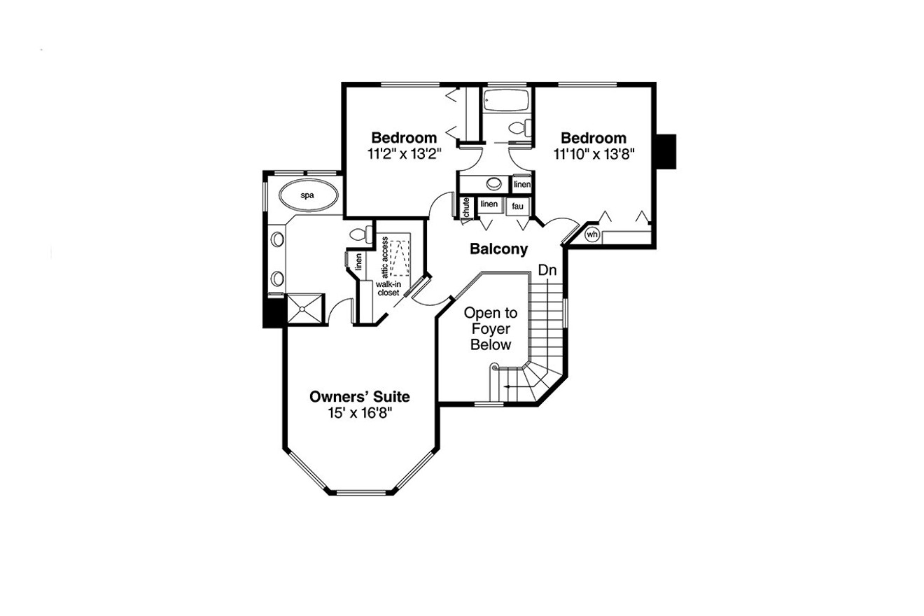 Secondary Image - Victorian House Plan - Gibson 29073 - 2nd Floor Plan