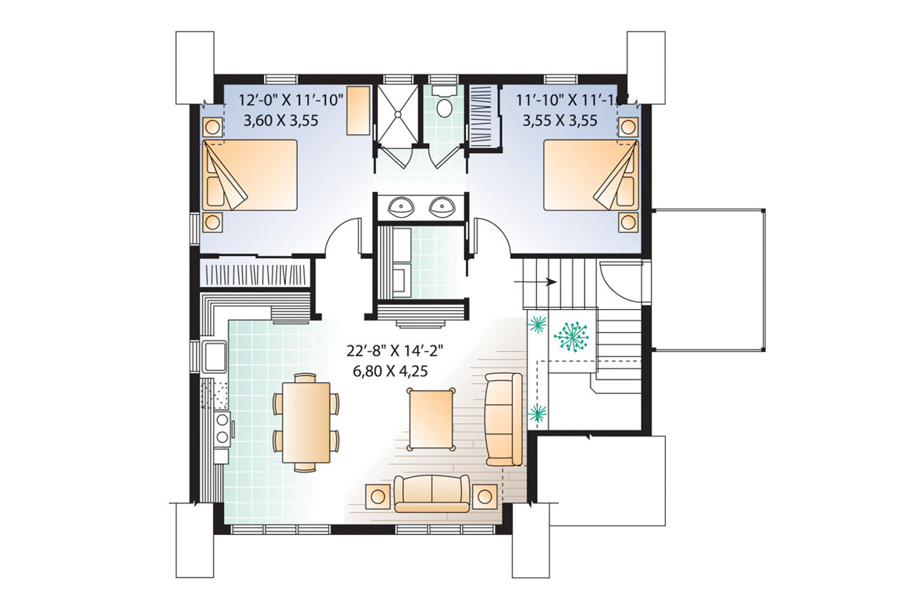 Country House Plan - Morgan's Walk 29319 - 2nd Floor Plan